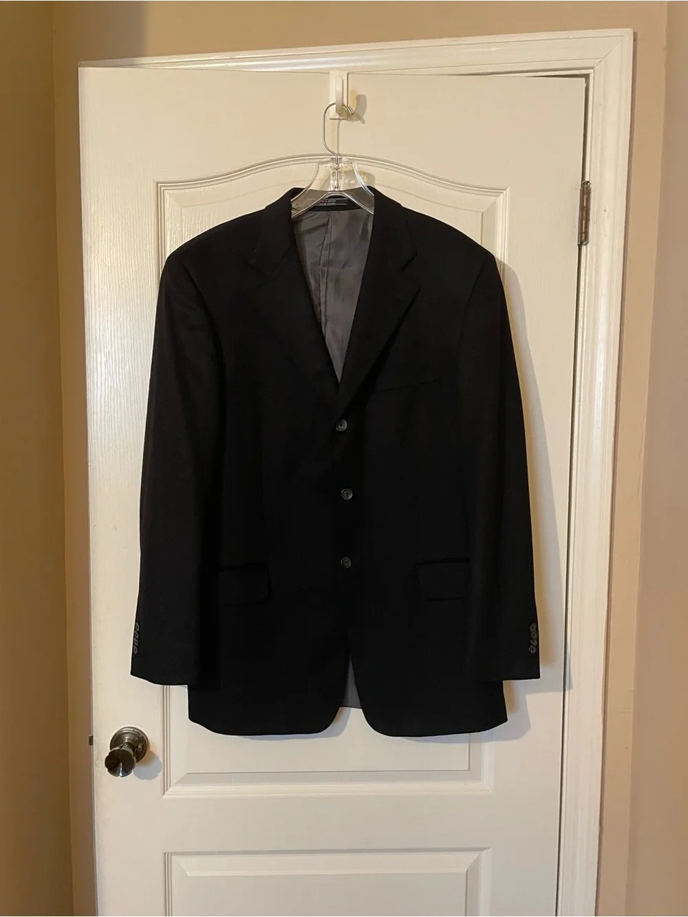 Arnold Brant Colombo 85% Cashmere 15% Mink Blazer 42L-T Black 2 Button Canada